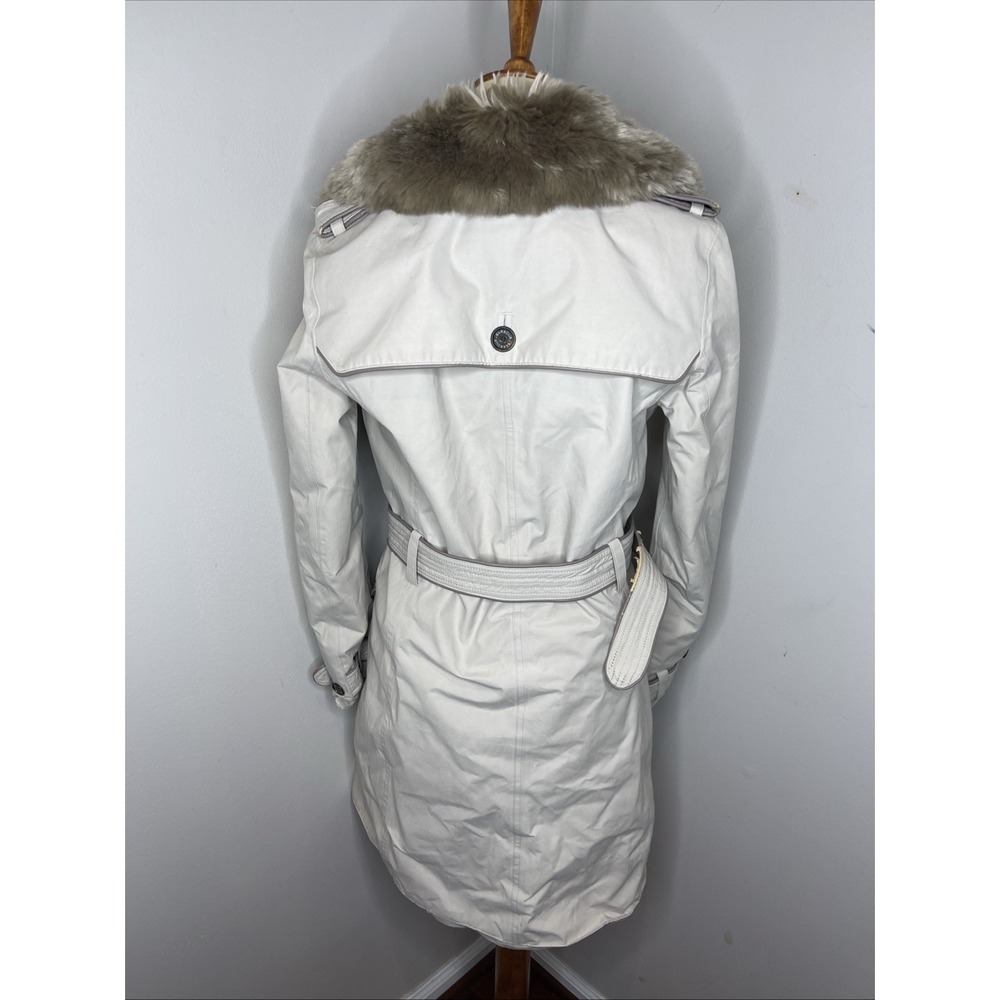 Barbour Brodie Jackie Kakhi Waterproof Fur Colar US 6 *read - Picture 3 of 11